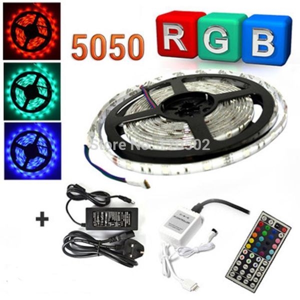 waterproof 5m rgb smd150 led strips light + 44 key ir remote control 12v 3a power supply us/eu/uk/au
waterproof 5m rgb smd150 led strips light + 44 key ir remote control 12v 3a power supply us/eu/uk/au