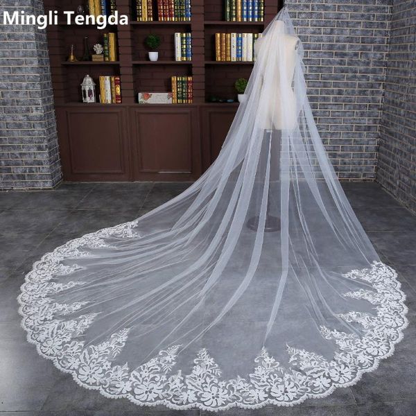 bridal veils one layer 3 m long wedding veil ivory lace with metal comb velos de novia sequins cathedral mingli tengda, Black
bridal veils one layer 3 m long wedding veil ivory lace with metal comb velos de novia sequins cathedral mingli tengda, Black