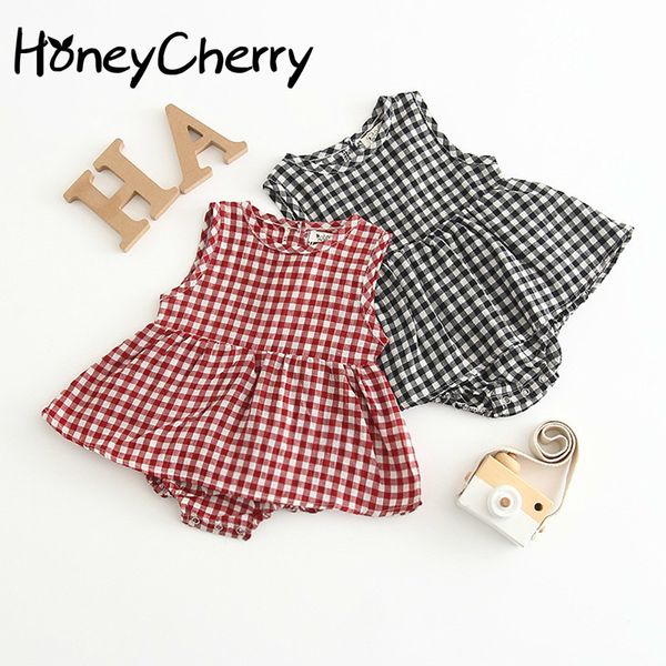 summer baby bodysuits girl plaid sleeveless dress pure cotton crawling jacket boy clothes jumpsuit 210515, Blue
summer baby bodysuits girl plaid sleeveless dress pure cotton crawling jacket boy clothes jumpsuit 210515, Blue