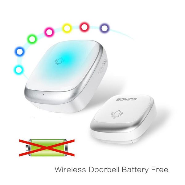 wireless doorbell no battery smart chime self-generating alarm home coloful led light 38 songs waterproof receiver door bell doorbells
wireless doorbell no battery smart chime self-generating alarm home coloful led light 38 songs waterproof receiver door bell doorbells