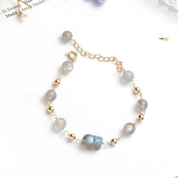 small pi xiu ba do crystal moonlight stone bracelet female minority design hand ornaments this lucky transfer charm bracelets, Golden;silver
small pi xiu ba do crystal moonlight stone bracelet female minority design hand ornaments this lucky transfer charm bracelets, Golden;silver
