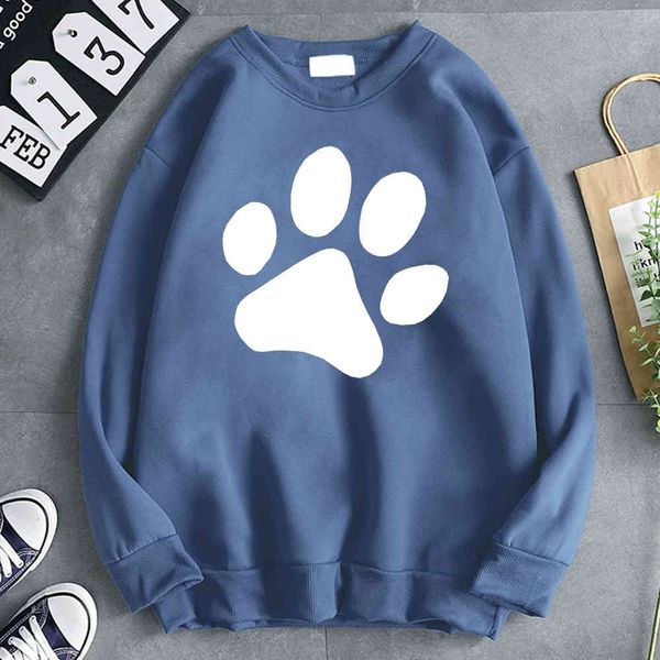 men's cat paw printed sweatshirt, long sved cloth, polar lining, punk style, round neck, autumn, Black
men's cat paw printed sweatshirt, long sved cloth, polar lining, punk style, round neck, autumn, Black