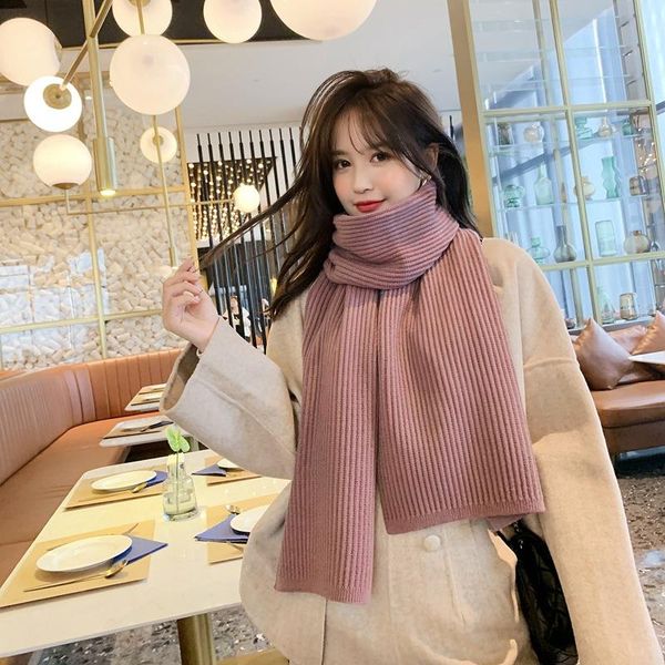 scarves korean knitted wool thickened cashmere imitation pure color scarf for women in winter, Blue;gray
scarves korean knitted wool thickened cashmere imitation pure color scarf for women in winter, Blue;gray