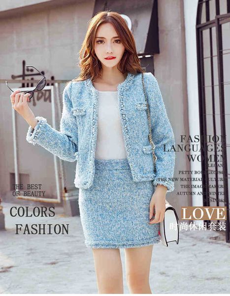 two piece dress fashion sky blue suits for women pearls tweed short jacket wool coat+bodycon pencil skirt suit winter girl 2 egqj, White
two piece dress fashion sky blue suits for women pearls tweed short jacket wool coat+bodycon pencil skirt suit winter girl 2 egqj, White