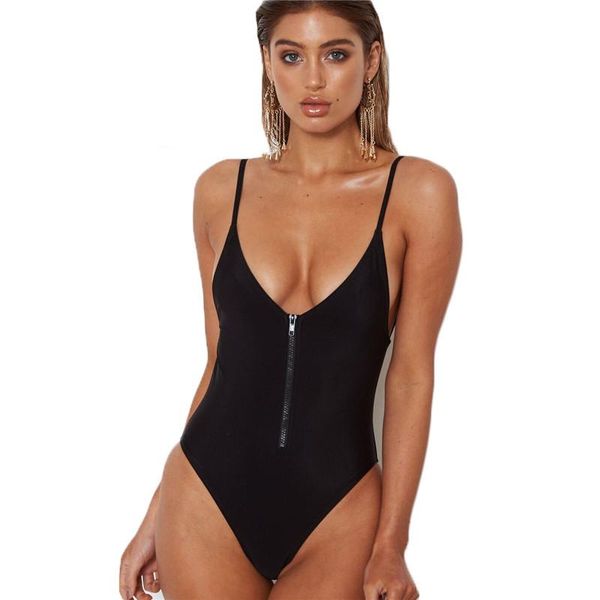 one-piece suits 2021 fancy pure color zipper one piece bikini swimsuit women backless deep v push-up costume beachwear maillot de bain sexy
one-piece suits 2021 fancy pure color zipper one piece bikini swimsuit women backless deep v push-up costume beachwear maillot de bain sexy