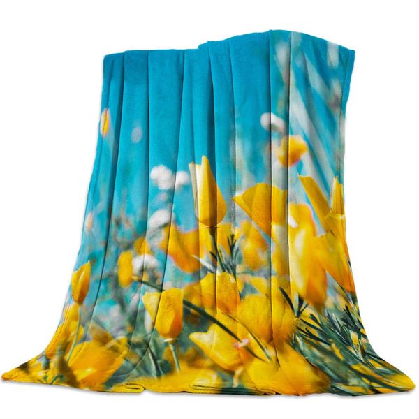 Super Soft Throw Blanket Summer Tulip Yellow Flower Lightweight Decorative Fleece Blankets for Couch Bed Sofa
Super Soft Throw Blanket Summer Tulip Yellow Flower Lightweight Decorative Fleece Blankets for Couch Bed Sofa