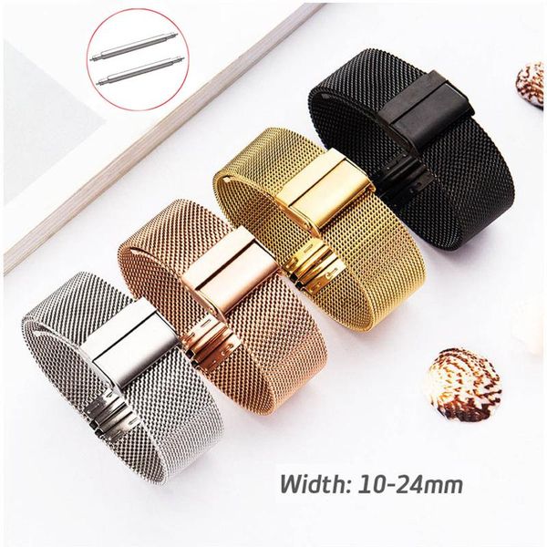 watch bands band 10 12 13 14 16 17 18mm 19mm 20mm 21mm 22mm 24mm stainless steel milanese loop wristband 06 wire meshed strap, Black;brown
watch bands band 10 12 13 14 16 17 18mm 19mm 20mm 21mm 22mm 24mm stainless steel milanese loop wristband 06 wire meshed strap, Black;brown
