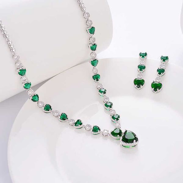 earrings & necklace color diamond love super flash jewelry set wedding fashion ladies exquisite party style, Silver
earrings & necklace color diamond love super flash jewelry set wedding fashion ladies exquisite party style, Silver