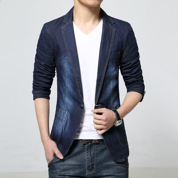 classdimdenim blazer men jeans slim fit cowboy coats leisure mens suit jean jacket casual coat single button 2021 men's suits & blazers, White;black
classdimdenim blazer men jeans slim fit cowboy coats leisure mens suit jean jacket casual coat single button 2021 men's suits & blazers, White;black