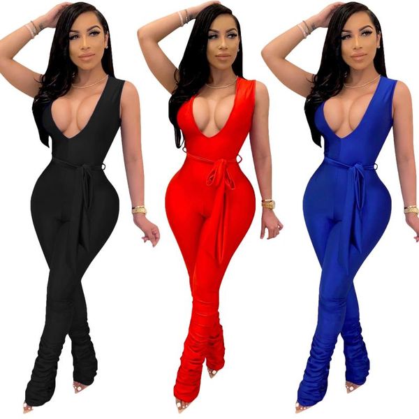zoctuo women deep v-neck jumpsuits 2021 summer sleeveless rompers solid sashes pleated for clubwear women's &, Black;white
zoctuo women deep v-neck jumpsuits 2021 summer sleeveless rompers solid sashes pleated for clubwear women's &, Black;white