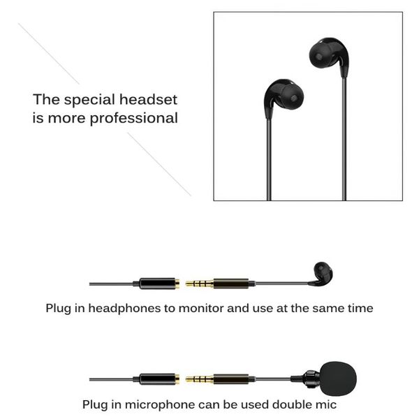 for phone lapandoer 1.45m mini portable microphone condenser clip-on lapel lavalier mic wired mikrofo/microfon microphones
for phone lapandoer 1.45m mini portable microphone condenser clip-on lapel lavalier mic wired mikrofo/microfon microphones