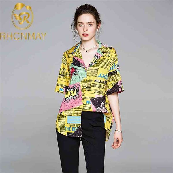fashion summer shirt blouse female letter cartoon print short sleeve women loose plus size blouses korean 210506, White
fashion summer shirt blouse female letter cartoon print short sleeve women loose plus size blouses korean 210506, White