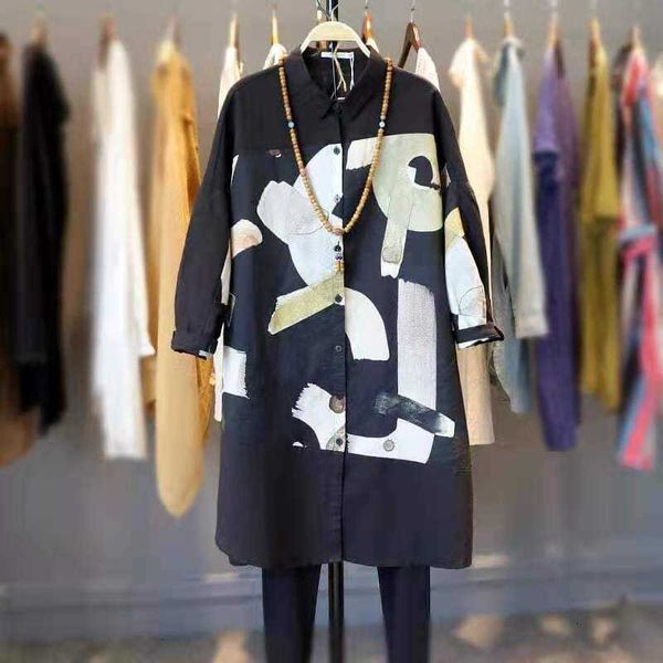 women's blouses & shirts arrival spring arts style women long sleeve print blouse turn-down collar cotton linen single bre 3034, White
women's blouses & shirts arrival spring arts style women long sleeve print blouse turn-down collar cotton linen single bre 3034, White