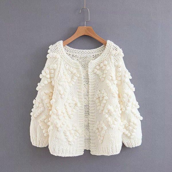 women's sweaters 2021 autumn fashion women thick imitation cashmere cardigan solid color hand knitted sweater cardigans bb537, White;black
women's sweaters 2021 autumn fashion women thick imitation cashmere cardigan solid color hand knitted sweater cardigans bb537, White;black