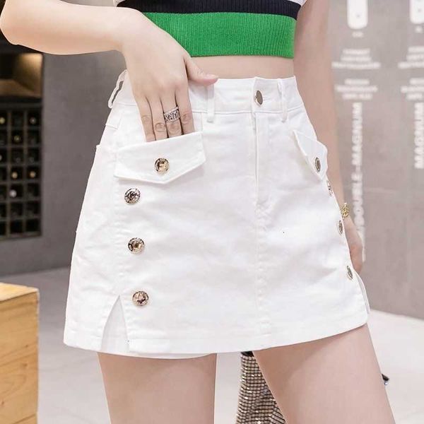 women's shorts summer women denim skirt female fashion high waist split all-match plus size woman short jeans feminino g78m, White;black
women's shorts summer women denim skirt female fashion high waist split all-match plus size woman short jeans feminino g78m, White;black