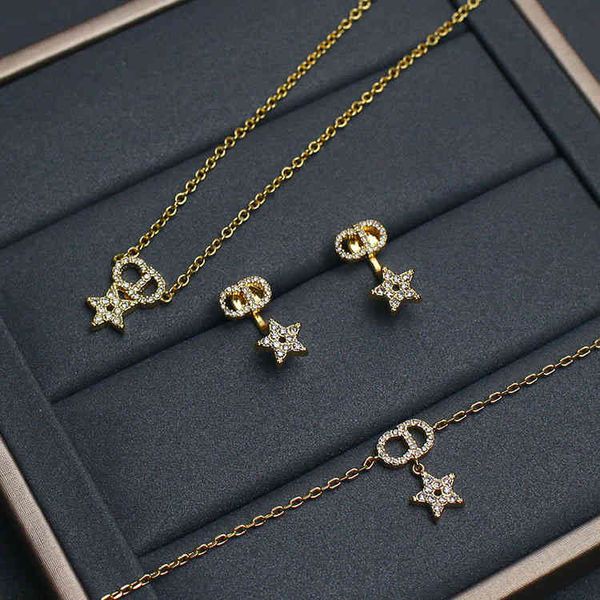 70% off new letter small fresh necklace bracelet set net red star female earrings, Black
70% off new letter small fresh necklace bracelet set net red star female earrings, Black