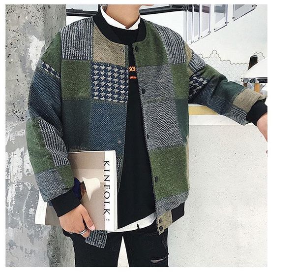 men's jackets autumn men harajuku plaid bomber 2021 mens japanese streetwear windbreaker korean fashions baseball, Black;brown
men's jackets autumn men harajuku plaid bomber 2021 mens japanese streetwear windbreaker korean fashions baseball, Black;brown