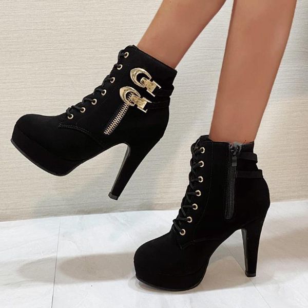 boots fashion women shoes pu leather breathable chunky high heels retro zipper short ladies autumn winter ankle, Black
boots fashion women shoes pu leather breathable chunky high heels retro zipper short ladies autumn winter ankle, Black
