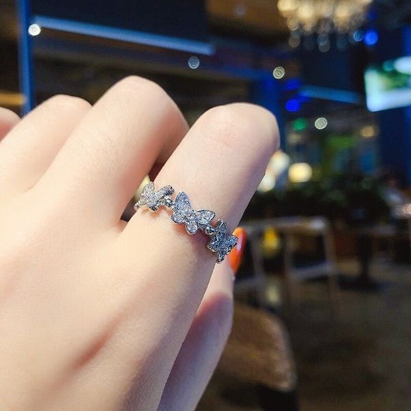 9P2 meihong jewelry meihong jewelry lady korean version band rings simple zircon hand decoration simulation diamond girl fashion butterfly, Silver
9P2 meihong jewelry meihong jewelry lady korean version band rings simple zircon hand decoration simulation diamond girl fashion butterfly, Silver