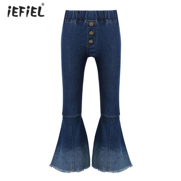 navy blue kids girls fashion flared trousers jeans gradient colour elastic waistband raw hem pants casual clothes
navy blue kids girls fashion flared trousers jeans gradient colour elastic waistband raw hem pants casual clothes