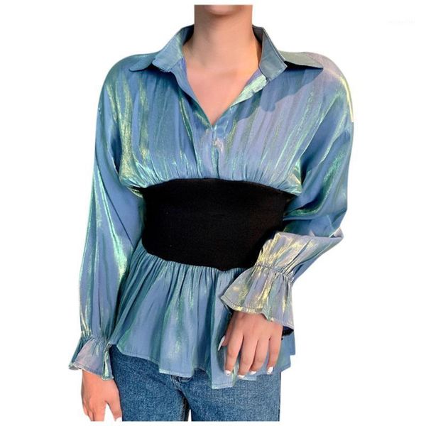 women's blouse women fashion wrap v-neck casual waist tie long sleeve and blouses#p2 blouses & shirts, White
women's blouse women fashion wrap v-neck casual waist tie long sleeve and blouses#p2 blouses & shirts, White