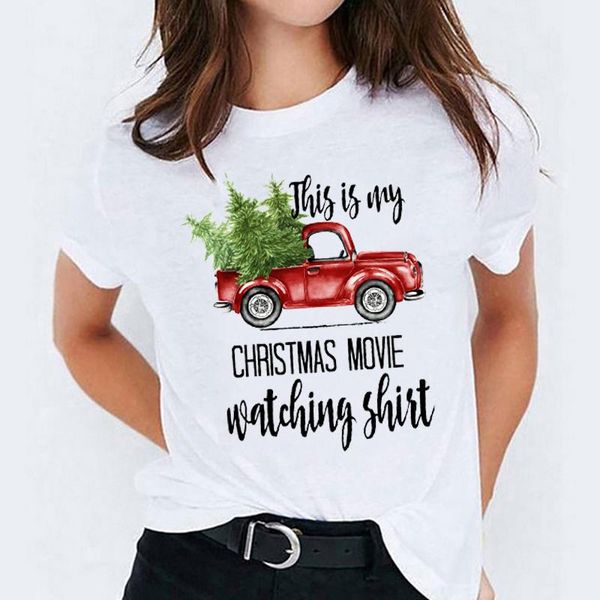women's t-shirt women cartoon truck movie watching holiday happy print graphic female t shirt t-shirts merry christmas womens tee tees, White
women's t-shirt women cartoon truck movie watching holiday happy print graphic female t shirt t-shirts merry christmas womens tee tees, White