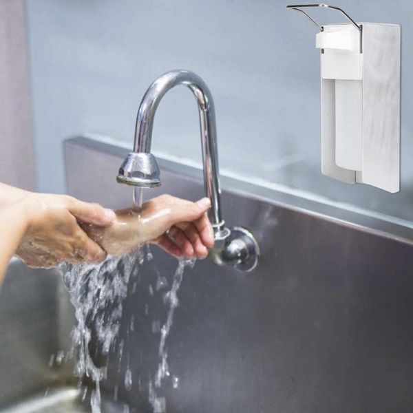 liquid soap dispenser 1000mlr wall-mounted sanitizer holder supplier spray type elbow aluminum dispense
liquid soap dispenser 1000mlr wall-mounted sanitizer holder supplier spray type elbow aluminum dispense