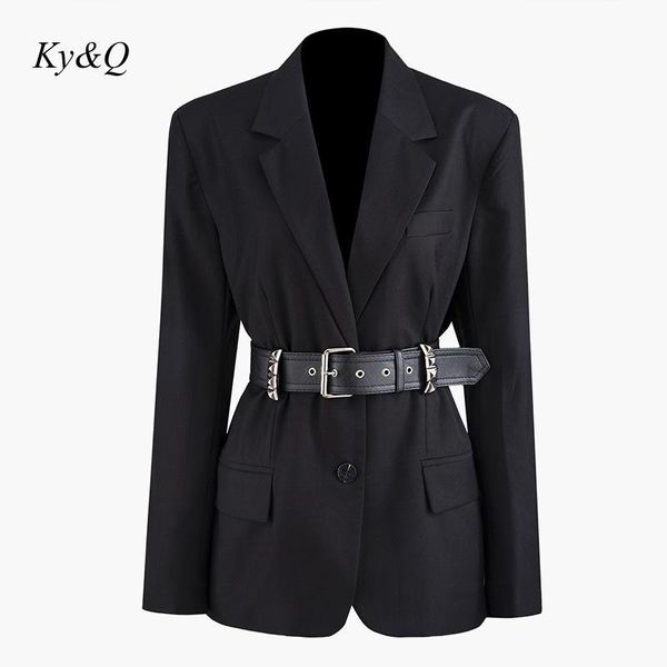 women's jackets brand designer women 2021 winter luxury rivet waist buckle long-sleeved suit single-breasted solid color slim black jac, Black;brown
women's jackets brand designer women 2021 winter luxury rivet waist buckle long-sleeved suit single-breasted solid color slim black jac, Black;brown