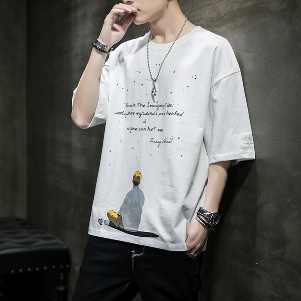 men's t shirts short sleeve inschao brand 2021 summer ice loose half for men, White;black
men's t shirts short sleeve inschao brand 2021 summer ice loose half for men, White;black