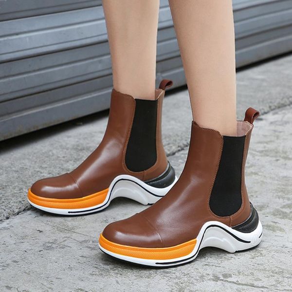 boots doratasia brand women chunky cool shoes casual office round toe mixed color platform leisure ankle, Black
boots doratasia brand women chunky cool shoes casual office round toe mixed color platform leisure ankle, Black