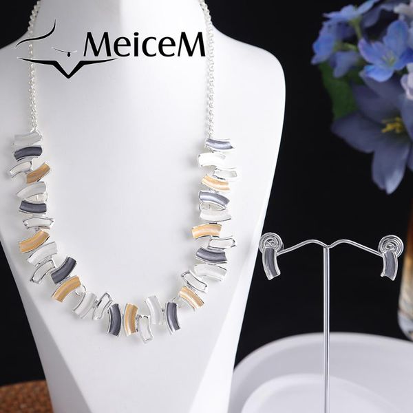 chains meicem 2021 enamel geometric necklaces women choker necklace for girls female jewelry set party gift accessory statement, Silver
chains meicem 2021 enamel geometric necklaces women choker necklace for girls female jewelry set party gift accessory statement, Silver
