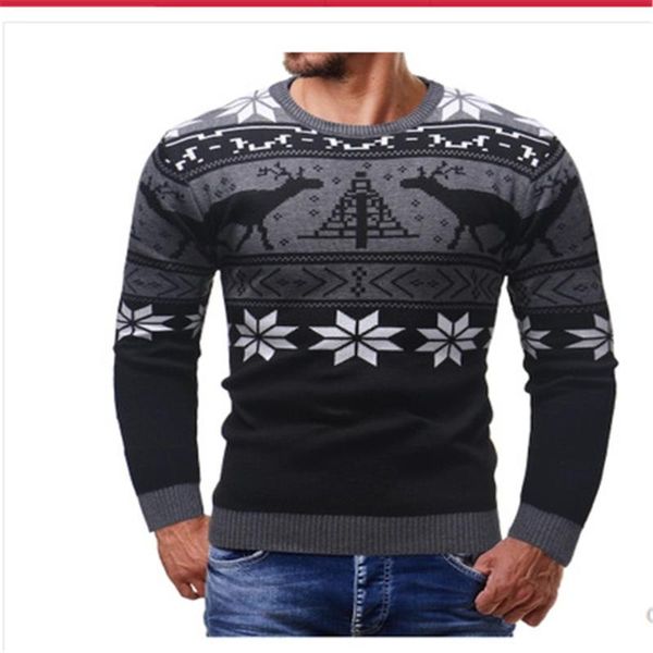men's sweaters 2021 european and american wear, thickened plus size christmas deer sweater long sleeve casual, White;black
men's sweaters 2021 european and american wear, thickened plus size christmas deer sweater long sleeve casual, White;black