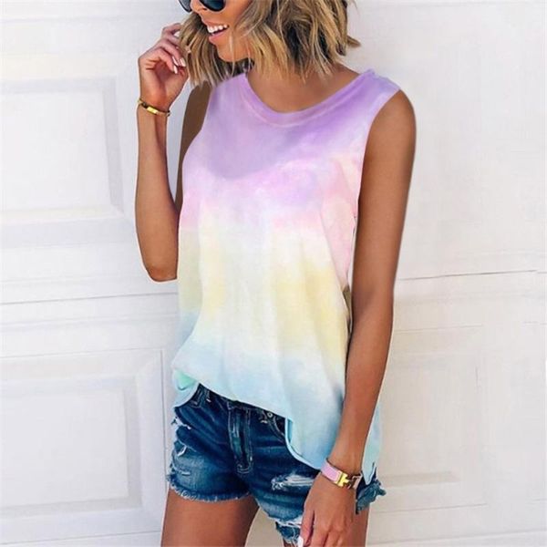 women's tanks & camis harajuku tank women vest summer plus size tie-dye sleeveless crew-neck casual tee haut femme, White
women's tanks & camis harajuku tank women vest summer plus size tie-dye sleeveless crew-neck casual tee haut femme, White