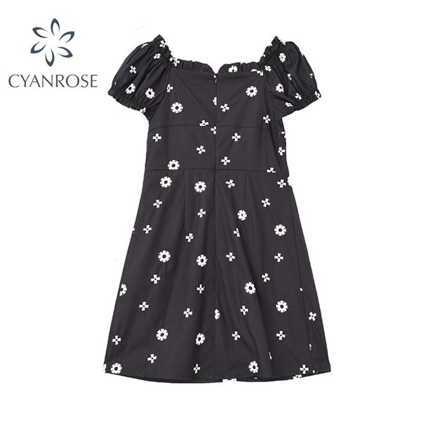 square collar chiffon dress women summer fashion korean style retro cute harajuku vintage mini female vestidos 210515, Black;gray
square collar chiffon dress women summer fashion korean style retro cute harajuku vintage mini female vestidos 210515, Black;gray