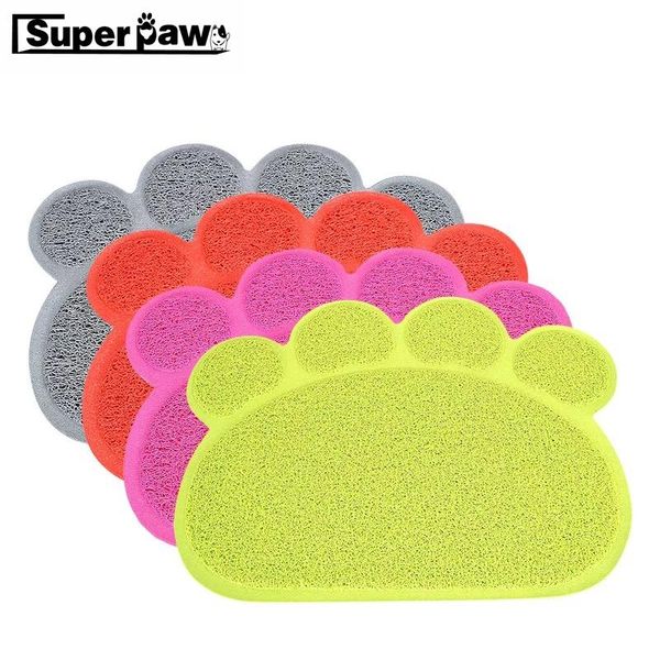 print dog cat litter mat puppy kitty dish feeding bowl placemat tray tidy easy cleaning cats sleeping pad pet products lyd02 kennels & p pen