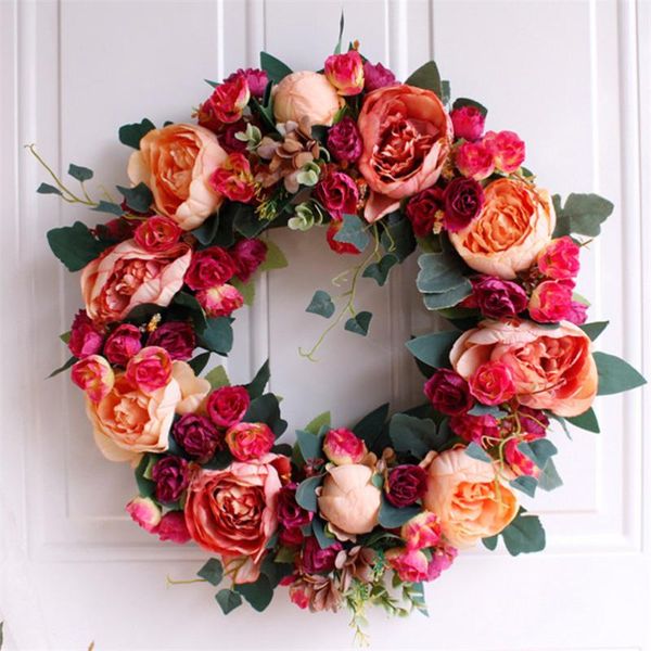 decorative flowers & wreaths 45cm floral artificial peony flower wreath door hanging wall window decoration holiday festival wedding decor
decorative flowers & wreaths 45cm floral artificial peony flower wreath door hanging wall window decoration holiday festival wedding decor