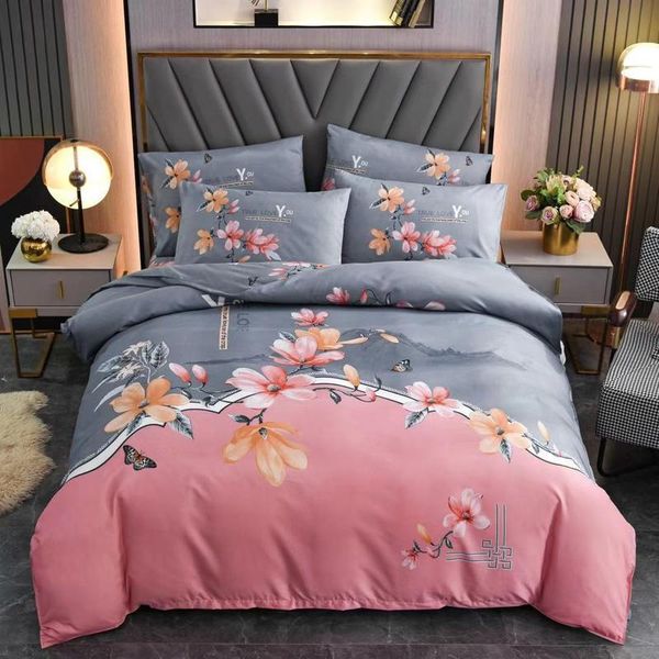 luxury bedding set 4pcs brushed fabric flowers printed duvet cover wedding gift orange bedroom sheet king size comforter sets
luxury bedding set 4pcs brushed fabric flowers printed duvet cover wedding gift orange bedroom sheet king size comforter sets