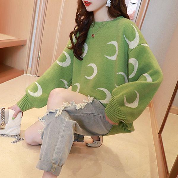 sweater women round neck moon print casual loose bat sleeve autumn and winter 2021 wild lazy wind sweaters vestidos lxj756 women's, White;black
sweater women round neck moon print casual loose bat sleeve autumn and winter 2021 wild lazy wind sweaters vestidos lxj756 women's, White;black