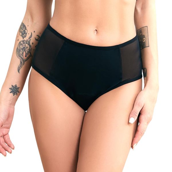 menstrual period panties for women leakproof breathable mesh brief mid waist absorbent underwear, Black;pink
menstrual period panties for women leakproof breathable mesh brief mid waist absorbent underwear, Black;pink