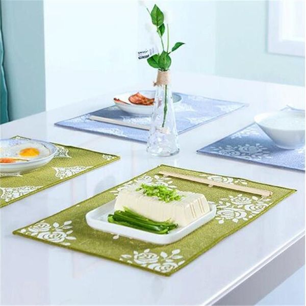 pattern cotton linen pad dining table mats bowl cup mat kitchen placemat 45*30cm home decor & pads
pattern cotton linen pad dining table mats bowl cup mat kitchen placemat 45*30cm home decor & pads