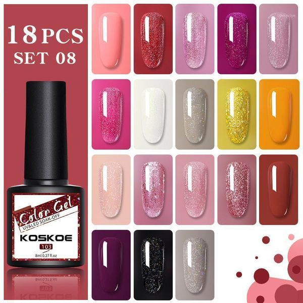 nail polish set kits 18pcs 8ml uv gel glitter holographics soak off art varnish for1
nail polish set kits 18pcs 8ml uv gel glitter holographics soak off art varnish for1