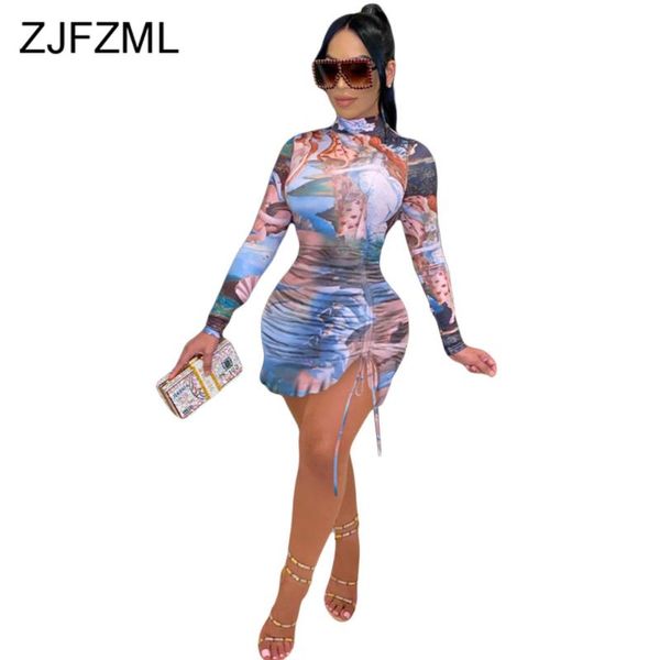 angel printed ruched drawstring party dresses women turtleneck long sleeve slim fit dress vintage autumn ruffles skinny vestidos casual, Black;gray
angel printed ruched drawstring party dresses women turtleneck long sleeve slim fit dress vintage autumn ruffles skinny vestidos casual, Black;gray