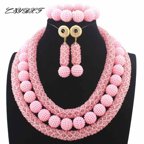 earrings & necklace 2021 latest pink crystal beads african jewellery set women chritmas gift nigerian party sets hd7717, Silver
earrings & necklace 2021 latest pink crystal beads african jewellery set women chritmas gift nigerian party sets hd7717, Silver