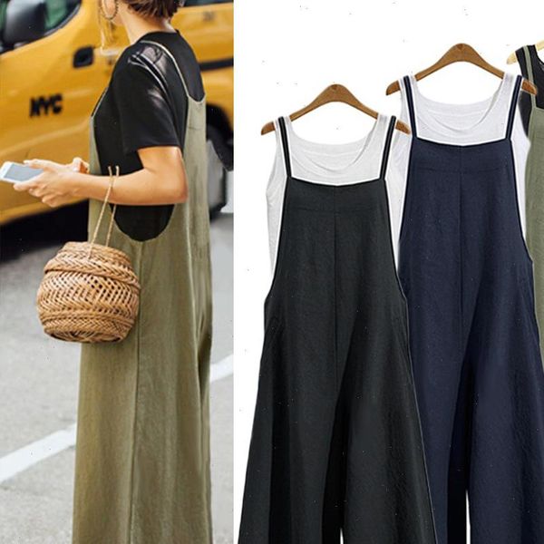 women jumpsuit casual loose summer solid strap wide leg pants dungaree bib overalls sleeveless oversized cotton linen jumpsuits, Black;white
women jumpsuit casual loose summer solid strap wide leg pants dungaree bib overalls sleeveless oversized cotton linen jumpsuits, Black;white