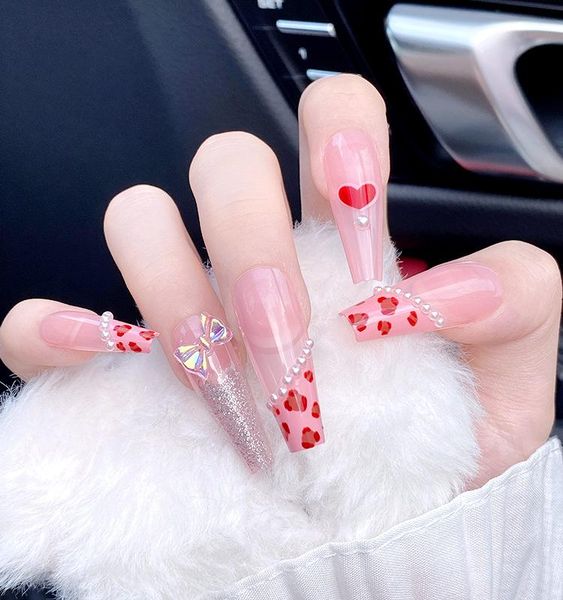 false nails 24pcs red leopard nail patch glue type removable long paragraph fashion manicure save time faux ongles, Red;gold
false nails 24pcs red leopard nail patch glue type removable long paragraph fashion manicure save time faux ongles, Red;gold