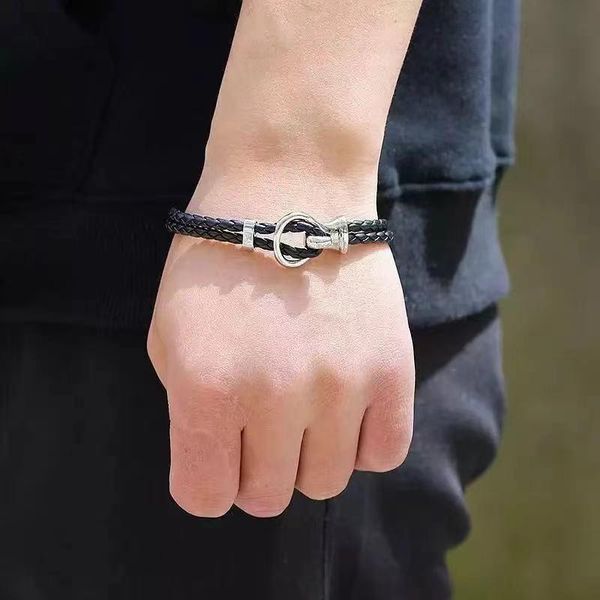 beaded, strands 2021 european hand woven leather fashion multi layer hook charming women's bracelet for men, Black
beaded, strands 2021 european hand woven leather fashion multi layer hook charming women's bracelet for men, Black