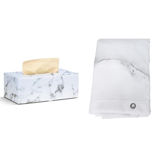 shower curtains rectangular marble pu leather facial tissue box & stripe printing curtainn 180x200cm
shower curtains rectangular marble pu leather facial tissue box & stripe printing curtainn 180x200cm
