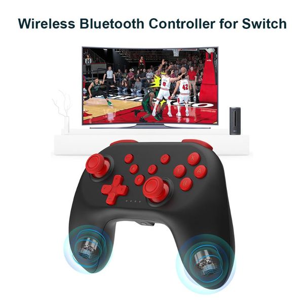 wireless bluetooth gamepad turbo gaming controller for switch pro dual motor vibration rechargeable 6-axis game joystick controllers & joyst
wireless bluetooth gamepad turbo gaming controller for switch pro dual motor vibration rechargeable 6-axis game joystick controllers & joyst
