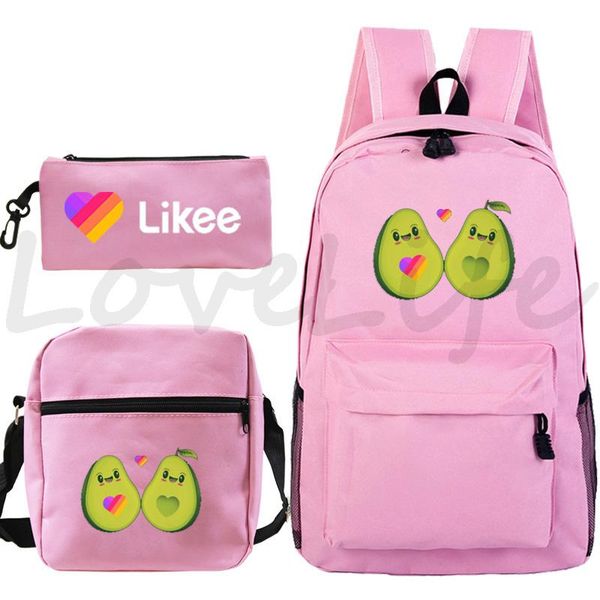 backpack 3 pcs likee video app men women canvas teenage boys girls school bags travel live schoolbag
backpack 3 pcs likee video app men women canvas teenage boys girls school bags travel live schoolbag