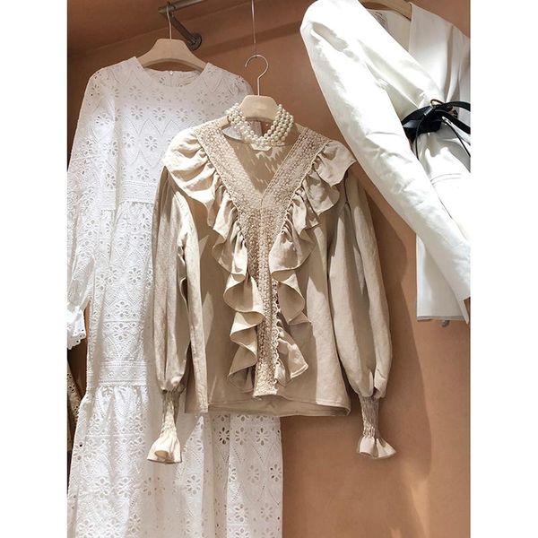 women's blouses & shirts bh03862 fashion 2021 runway luxury european design party style clothing, White
women's blouses & shirts bh03862 fashion 2021 runway luxury european design party style clothing, White
